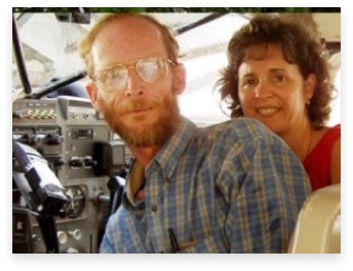 Allen and Kim Yoder together during the field years.